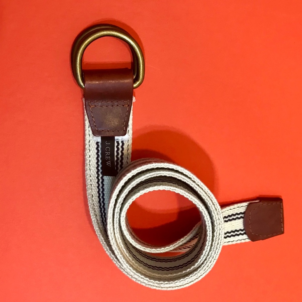 men’s JCrew twill belt, M 34”